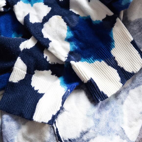 Tabitha Women’s Cardigan Large Boho Artsy Casual Classic Abstract Print Knit L - Picture 5 of 7